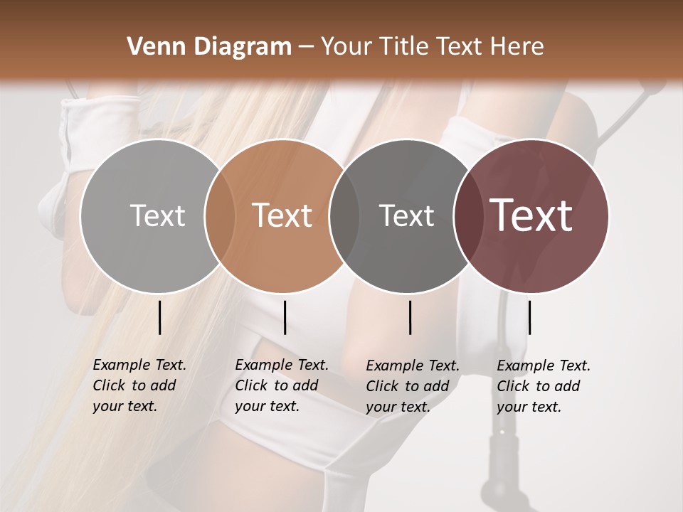 Model Headphones PowerPoint Template