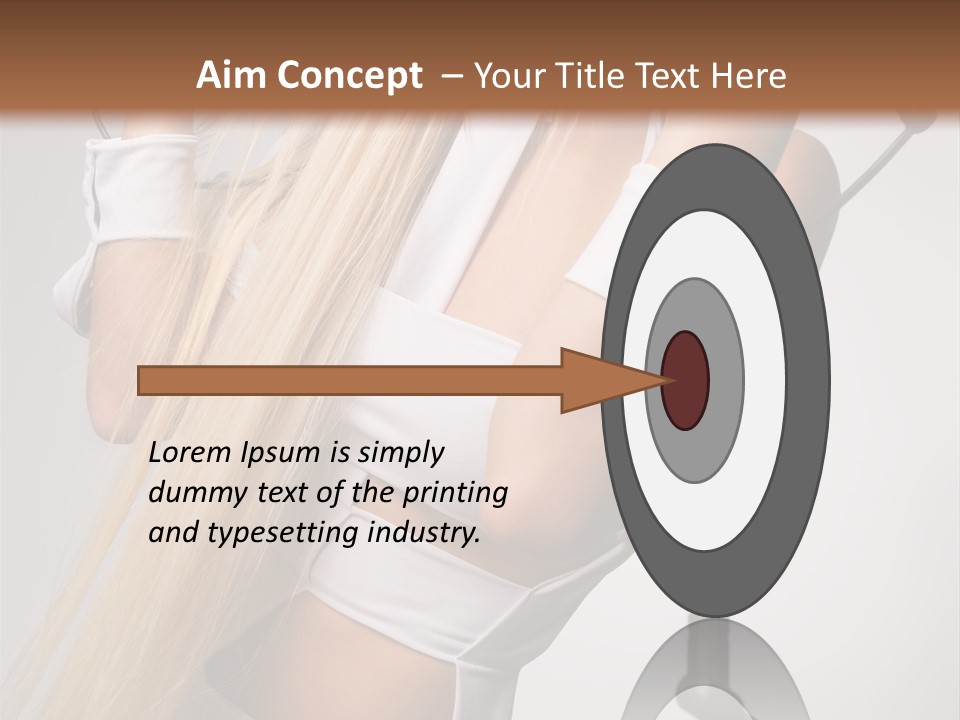 Model Headphones PowerPoint Template