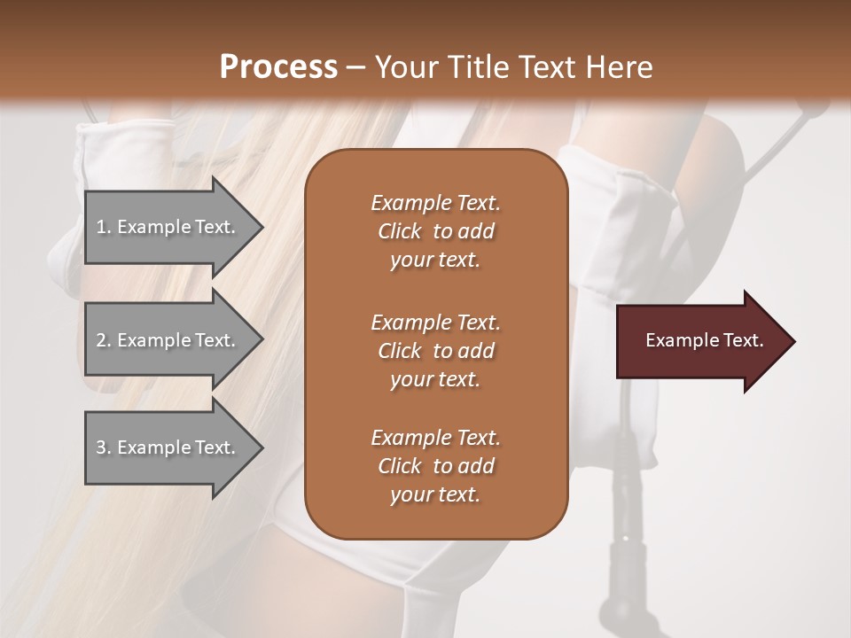 Model Headphones PowerPoint Template