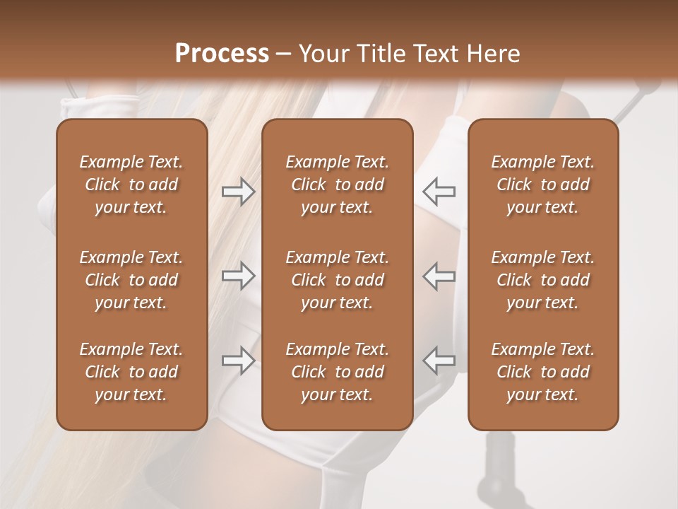 Model Headphones PowerPoint Template