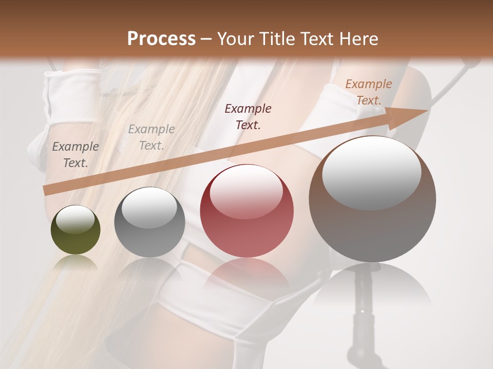 Model Headphones PowerPoint Template