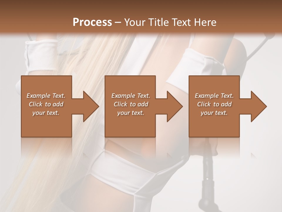 Model Headphones PowerPoint Template