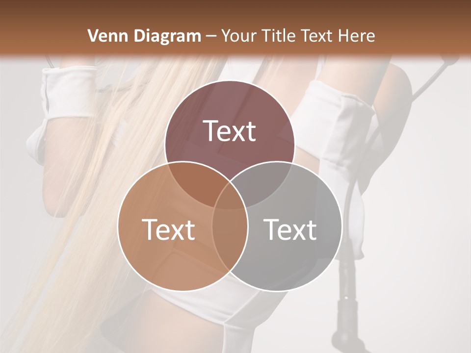 Model Headphones PowerPoint Template