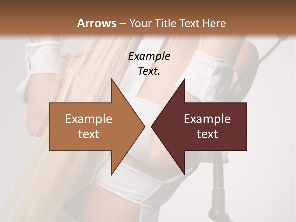 Model Headphones PowerPoint Template