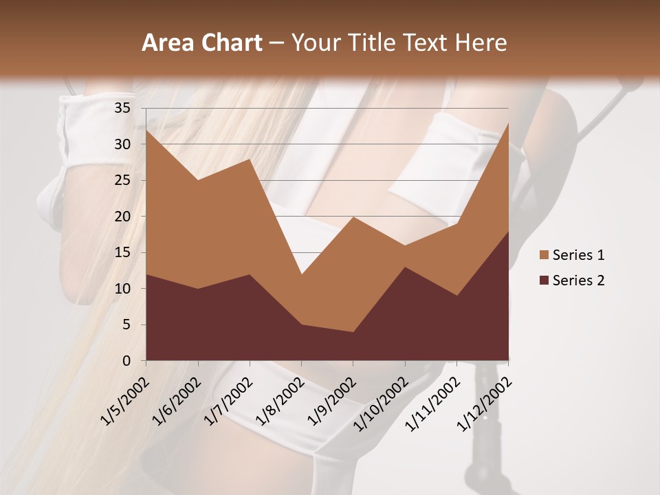 Model Headphones PowerPoint Template