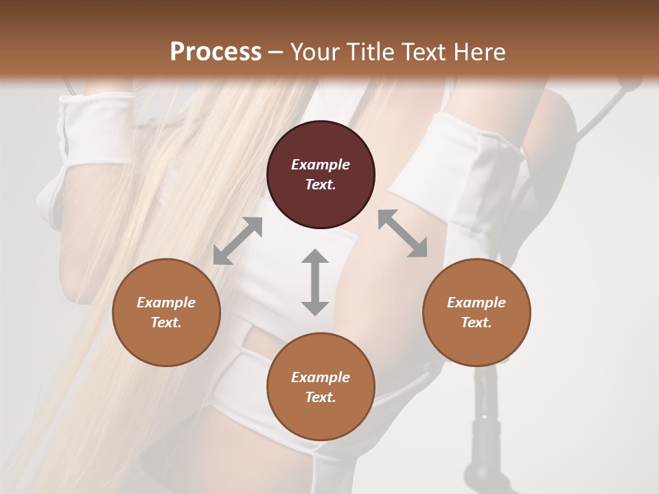 Model Headphones PowerPoint Template