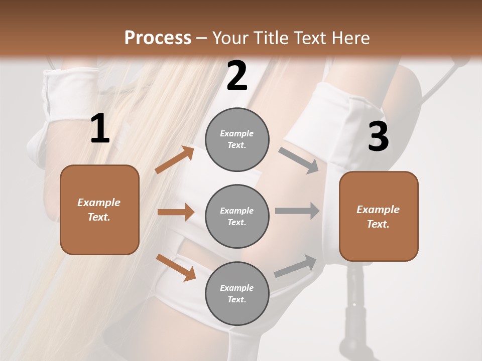 Model Headphones PowerPoint Template