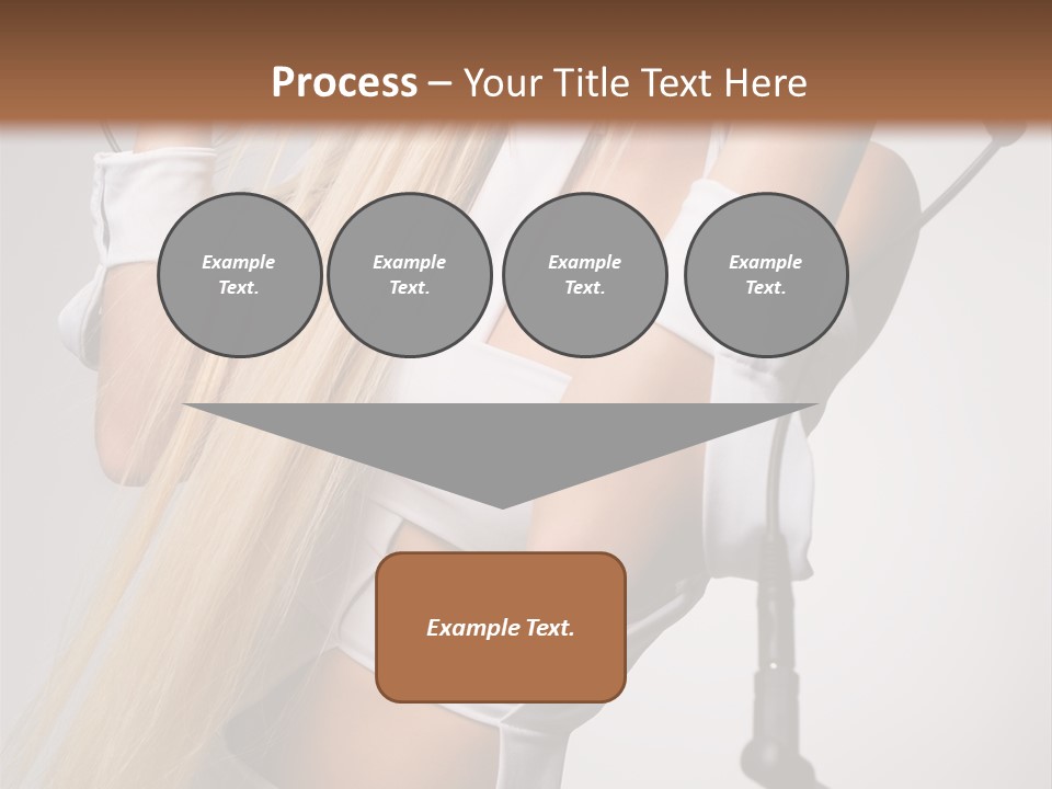 Model Headphones PowerPoint Template