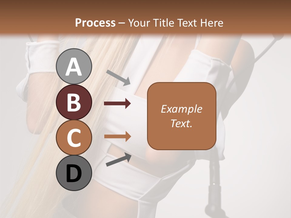 Model Headphones PowerPoint Template