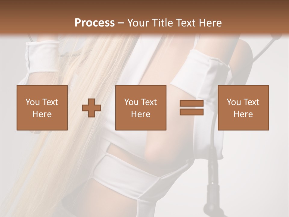 Model Headphones PowerPoint Template