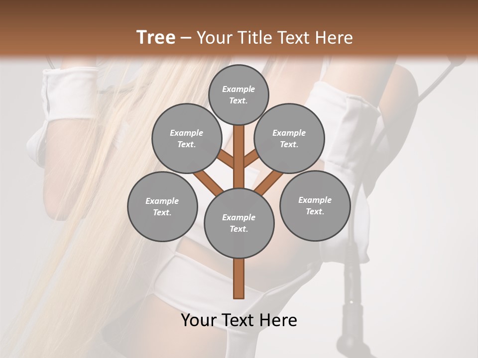 Model Headphones PowerPoint Template