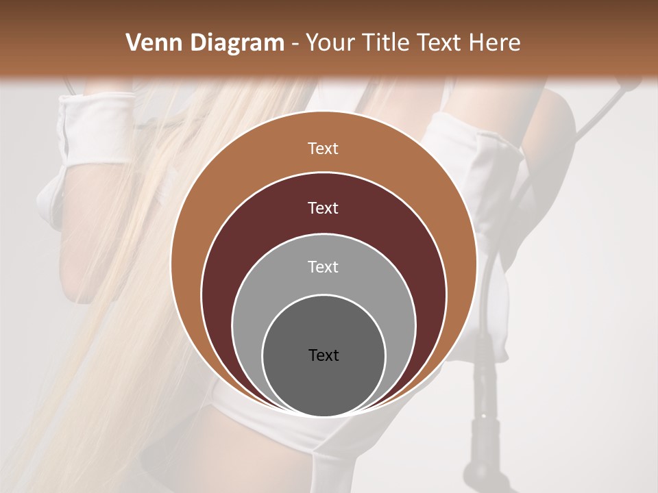 Model Headphones PowerPoint Template