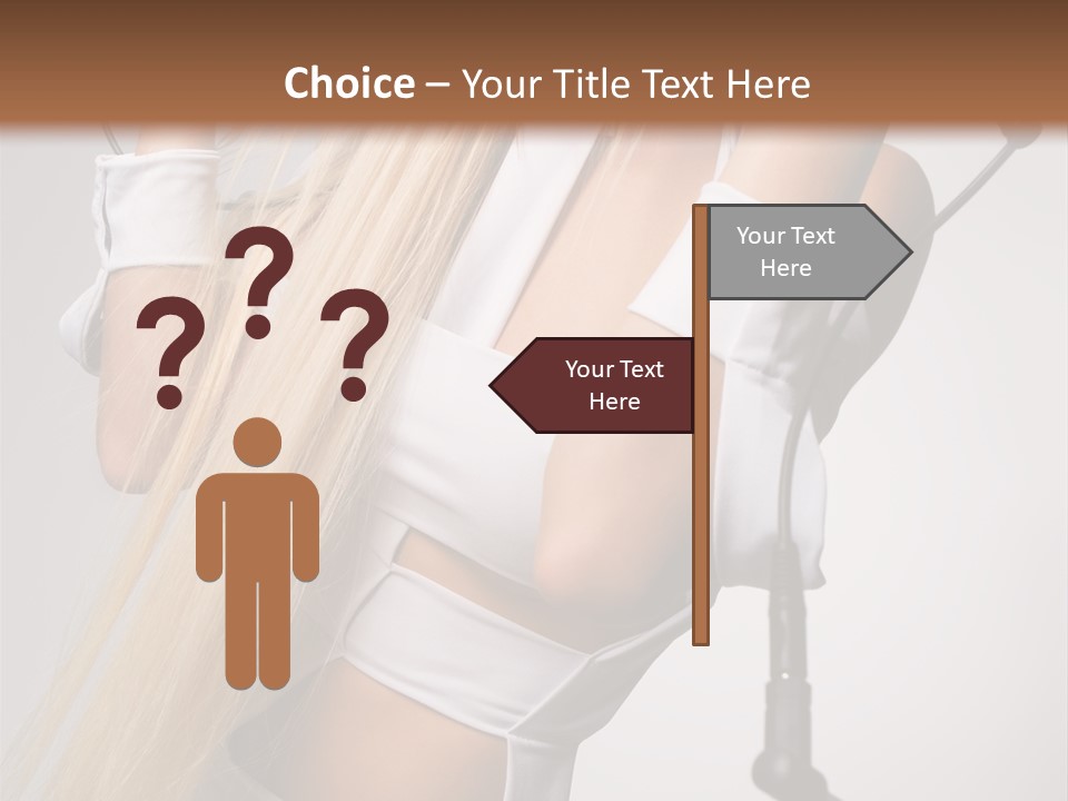 Model Headphones PowerPoint Template