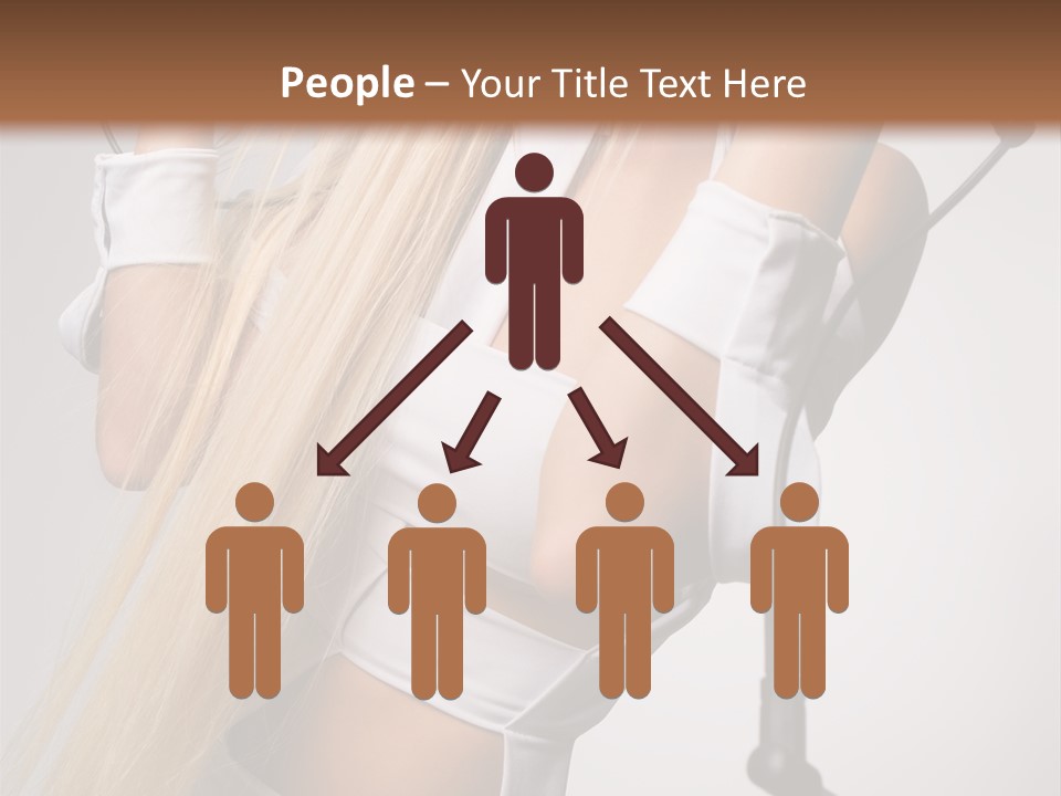 Model Headphones PowerPoint Template