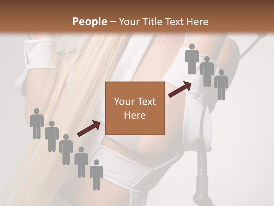 Model Headphones PowerPoint Template