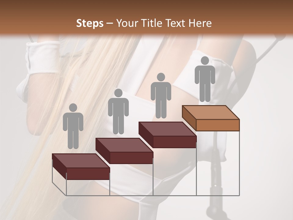 Model Headphones PowerPoint Template