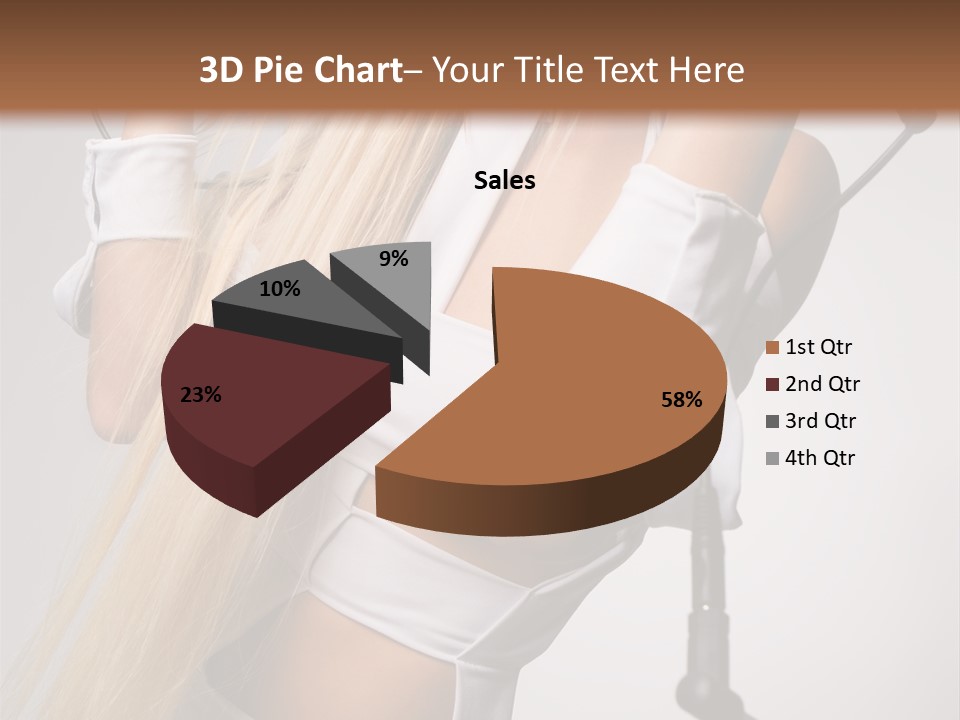 Model Headphones PowerPoint Template