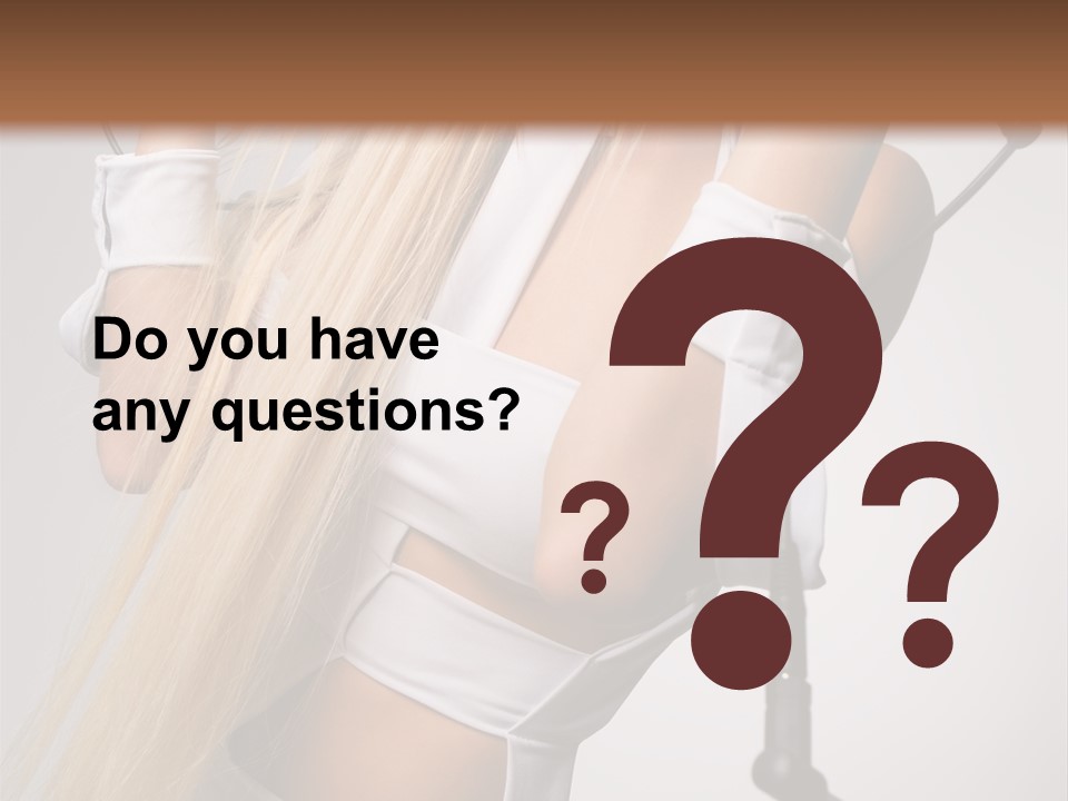 Model Headphones PowerPoint Template