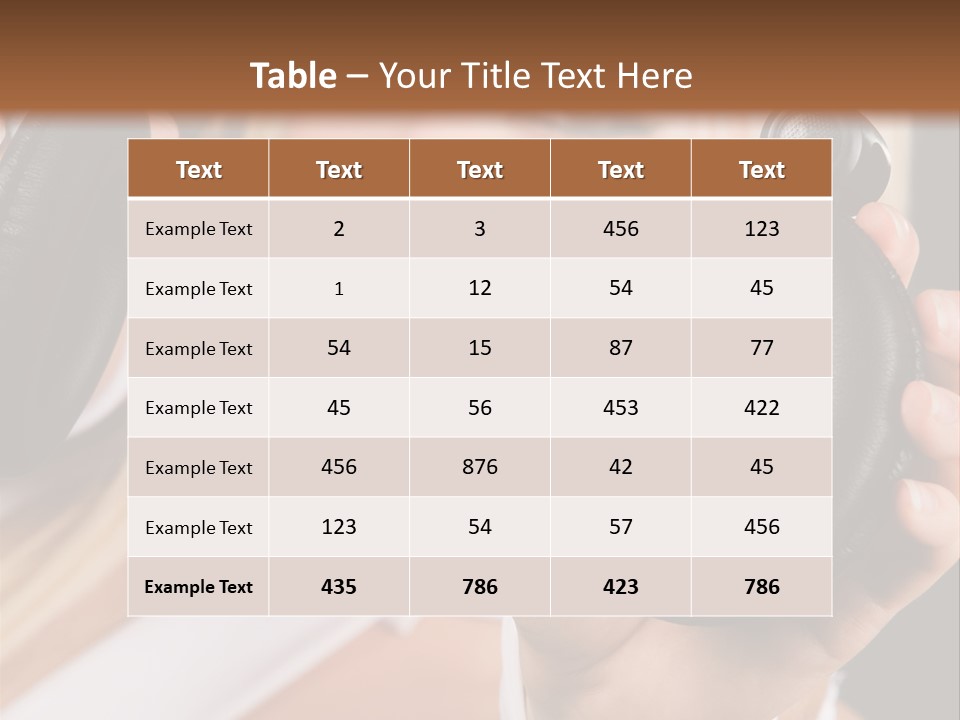 Disco Headphones Body PowerPoint Template