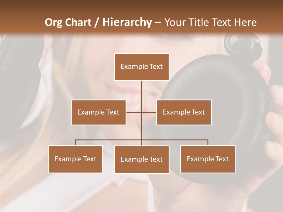 Disco Headphones Body PowerPoint Template