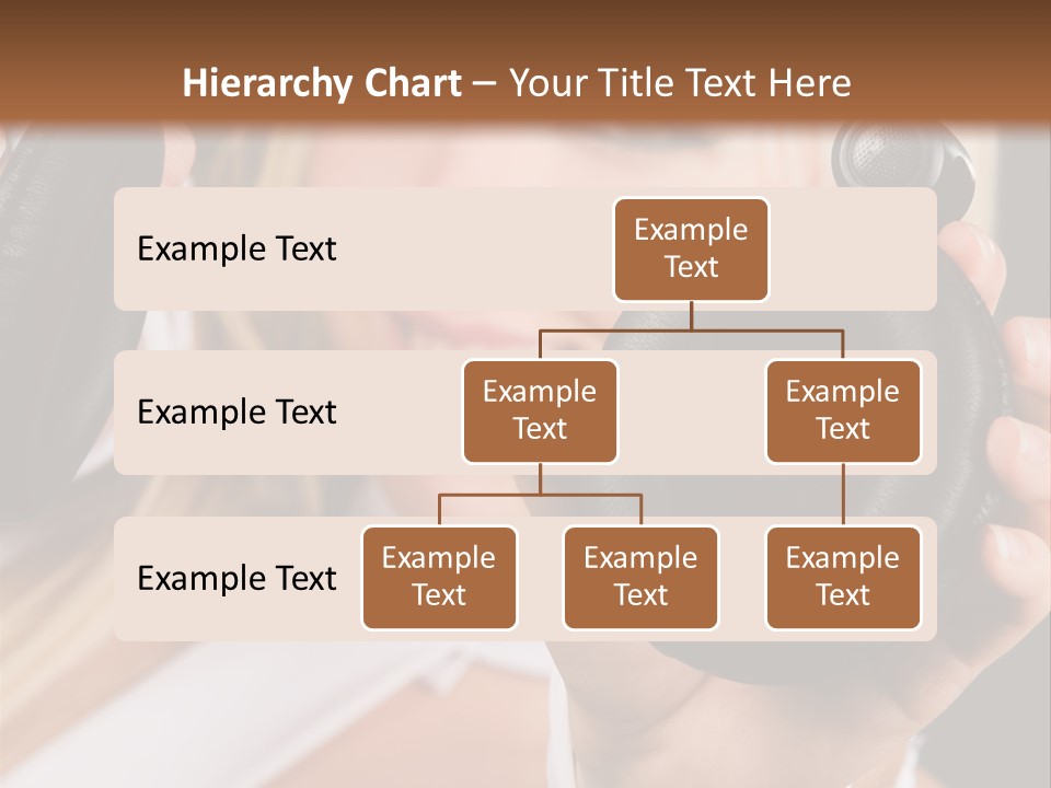 Disco Headphones Body PowerPoint Template