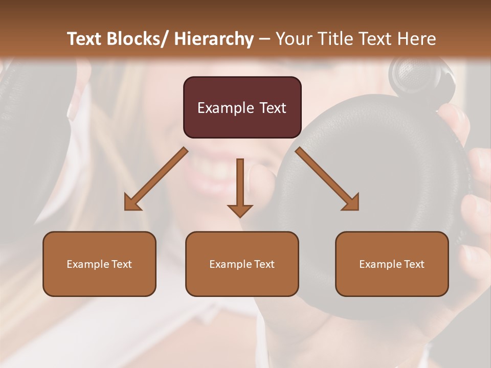 Disco Headphones Body PowerPoint Template