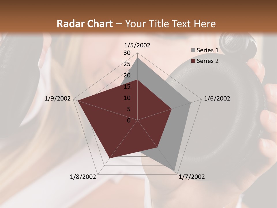 Disco Headphones Body PowerPoint Template