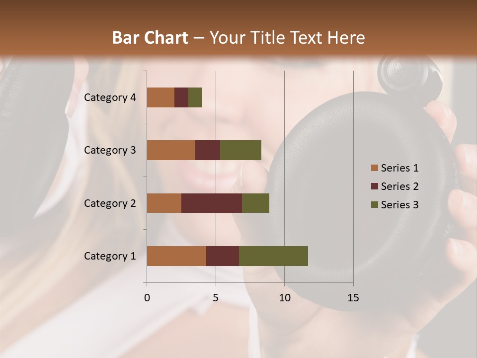 Disco Headphones Body PowerPoint Template