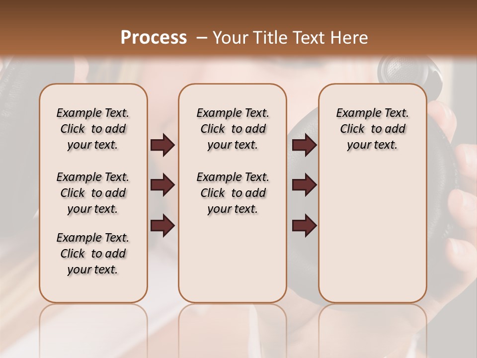 Disco Headphones Body PowerPoint Template
