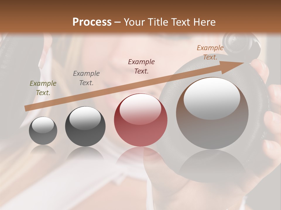 Disco Headphones Body PowerPoint Template