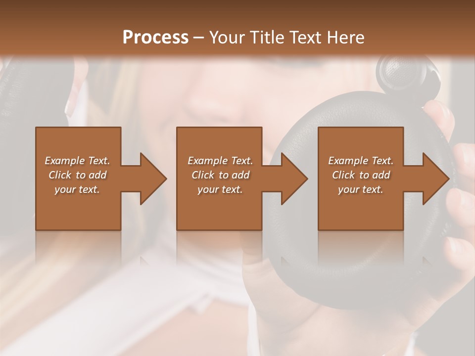 Disco Headphones Body PowerPoint Template