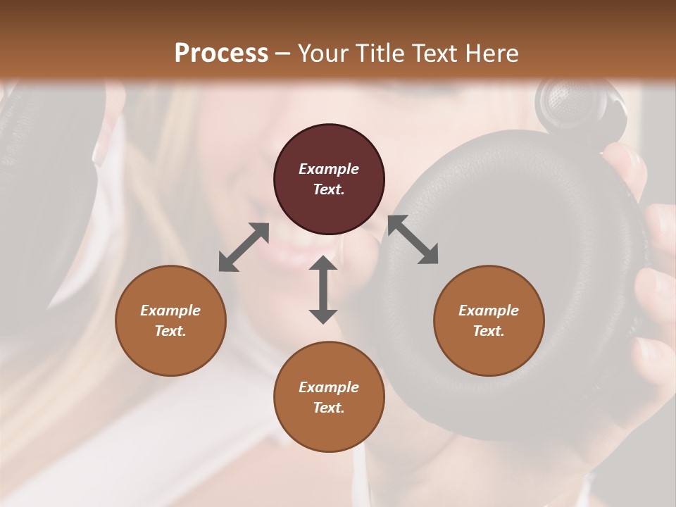 Disco Headphones Body PowerPoint Template