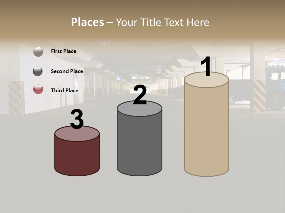Underground Vehicle Objects PowerPoint Template