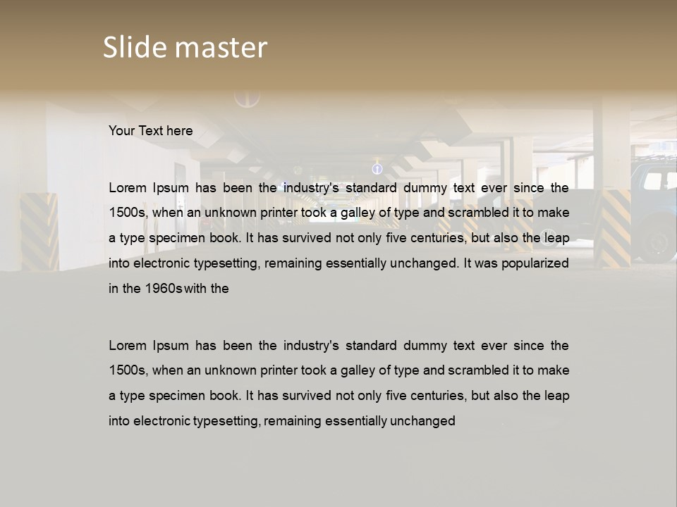 Underground Vehicle Objects PowerPoint Template