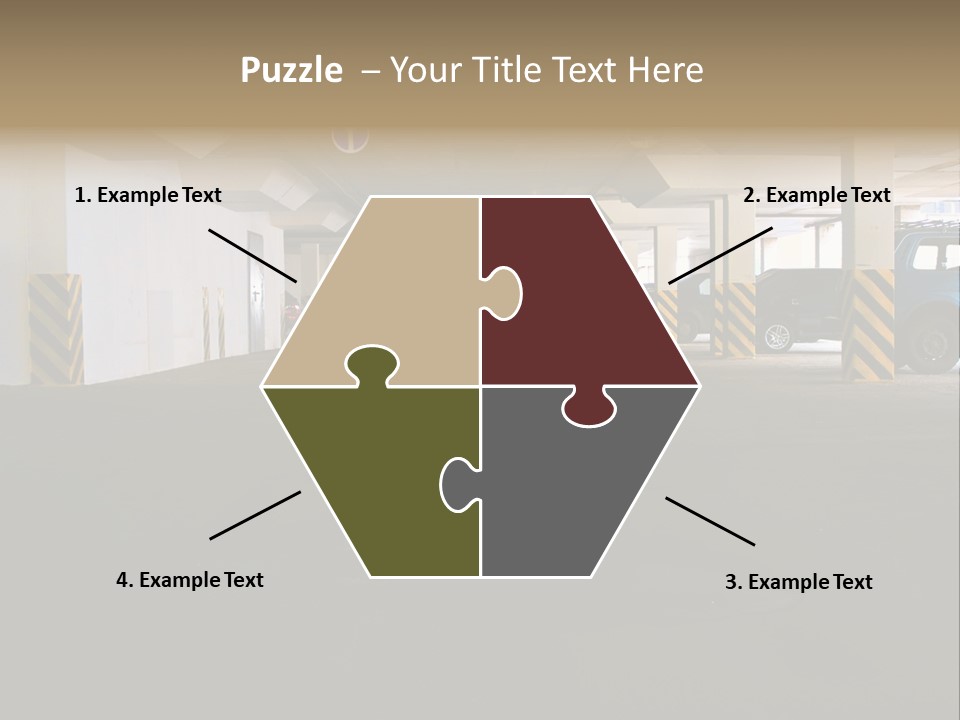 Underground Vehicle Objects PowerPoint Template
