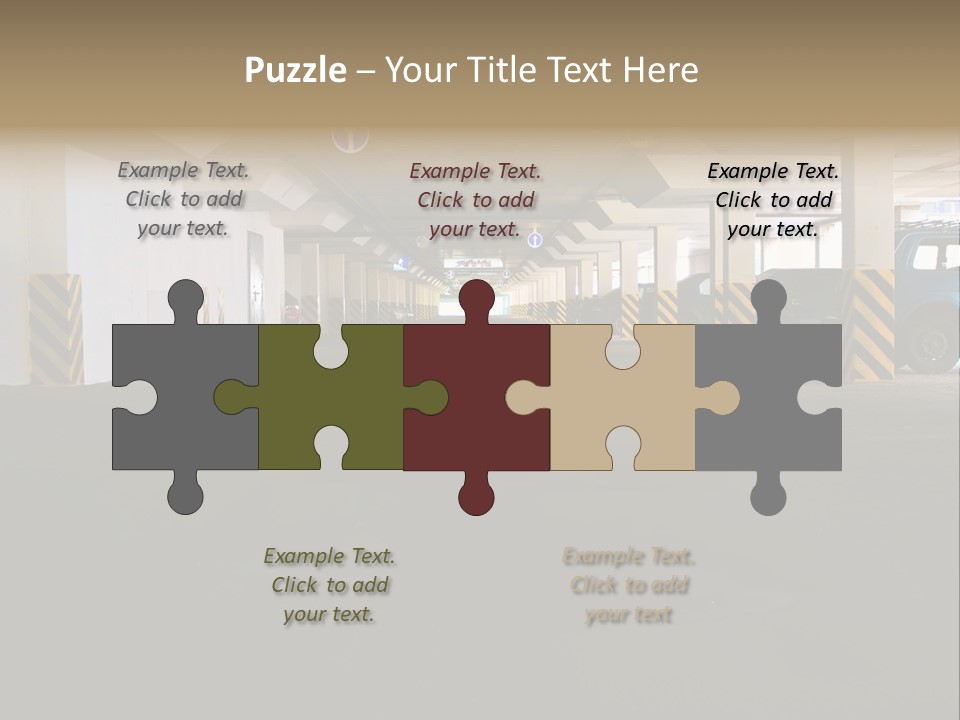 Underground Vehicle Objects PowerPoint Template