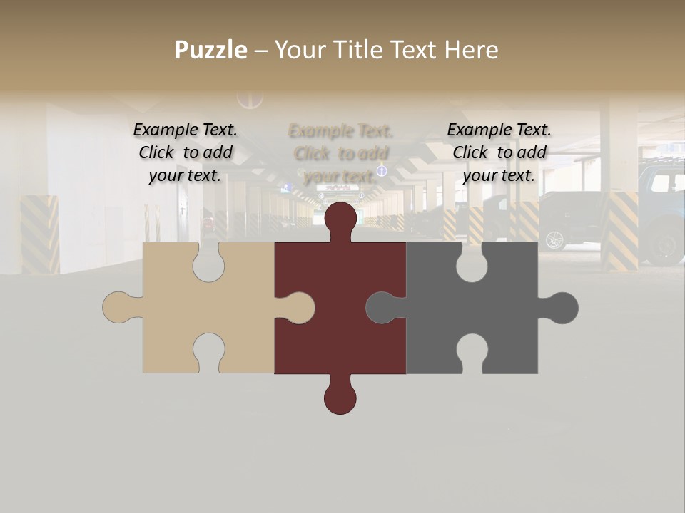 Underground Vehicle Objects PowerPoint Template