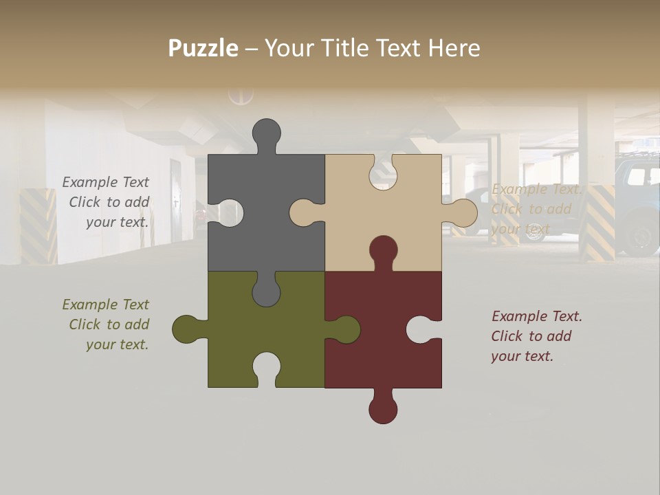 Underground Vehicle Objects PowerPoint Template