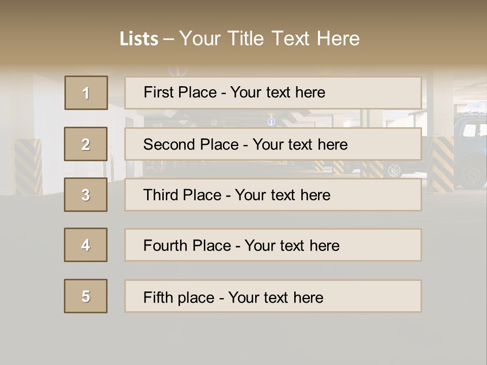 Underground Vehicle Objects PowerPoint Template