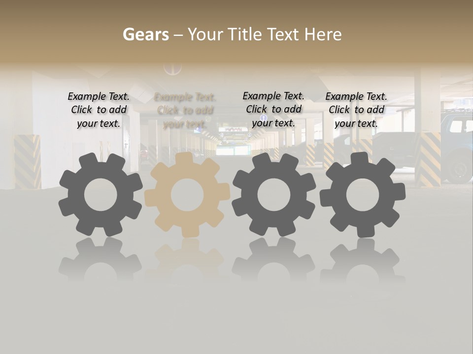 Underground Vehicle Objects PowerPoint Template