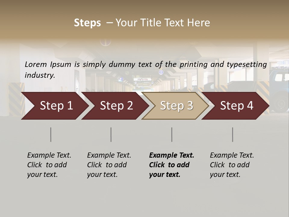 Underground Vehicle Objects PowerPoint Template