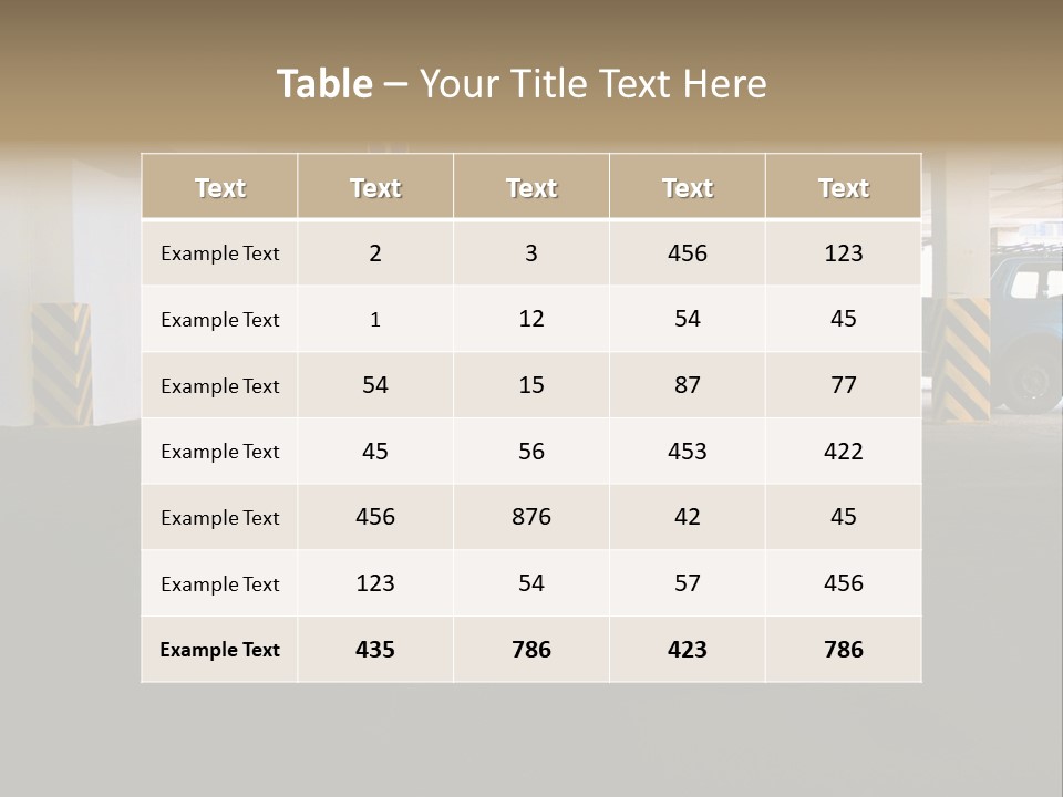 Underground Vehicle Objects PowerPoint Template