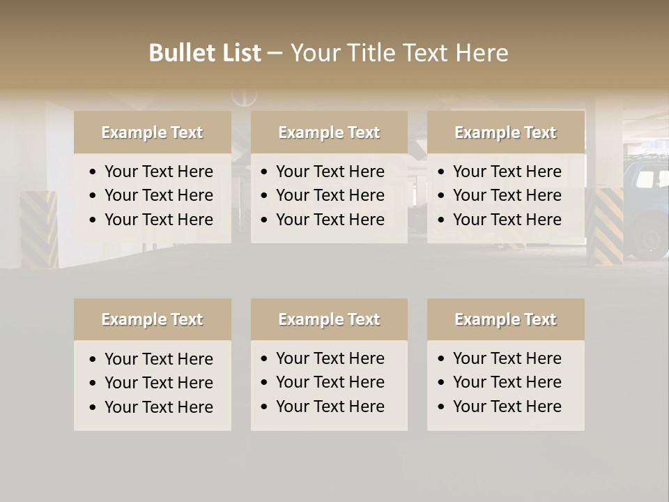 Underground Vehicle Objects PowerPoint Template