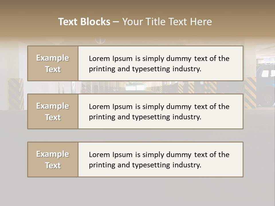 Underground Vehicle Objects PowerPoint Template