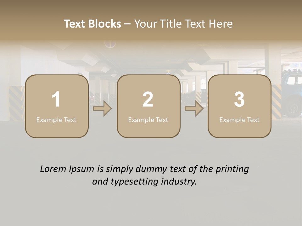 Underground Vehicle Objects PowerPoint Template