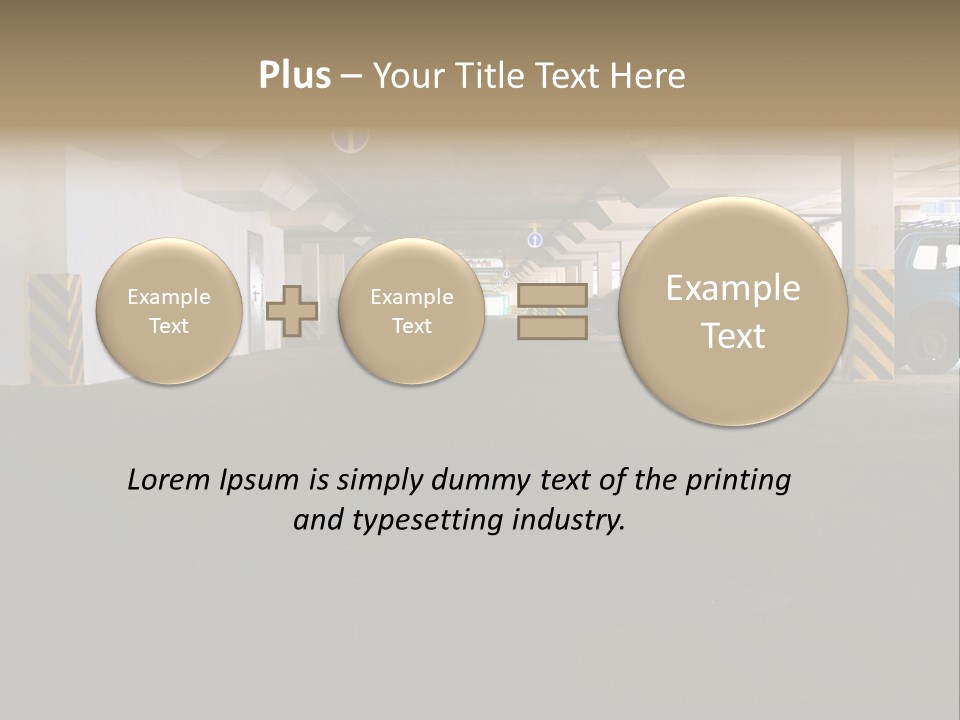 Underground Vehicle Objects PowerPoint Template