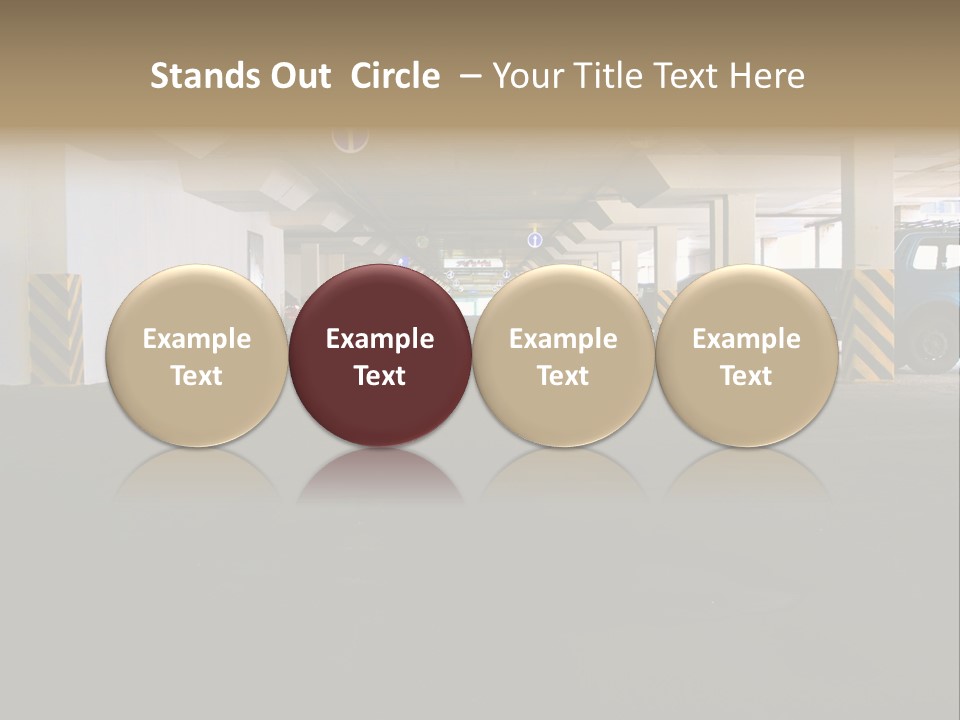 Underground Vehicle Objects PowerPoint Template