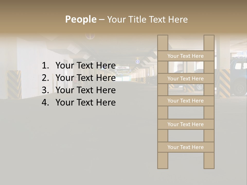 Underground Vehicle Objects PowerPoint Template