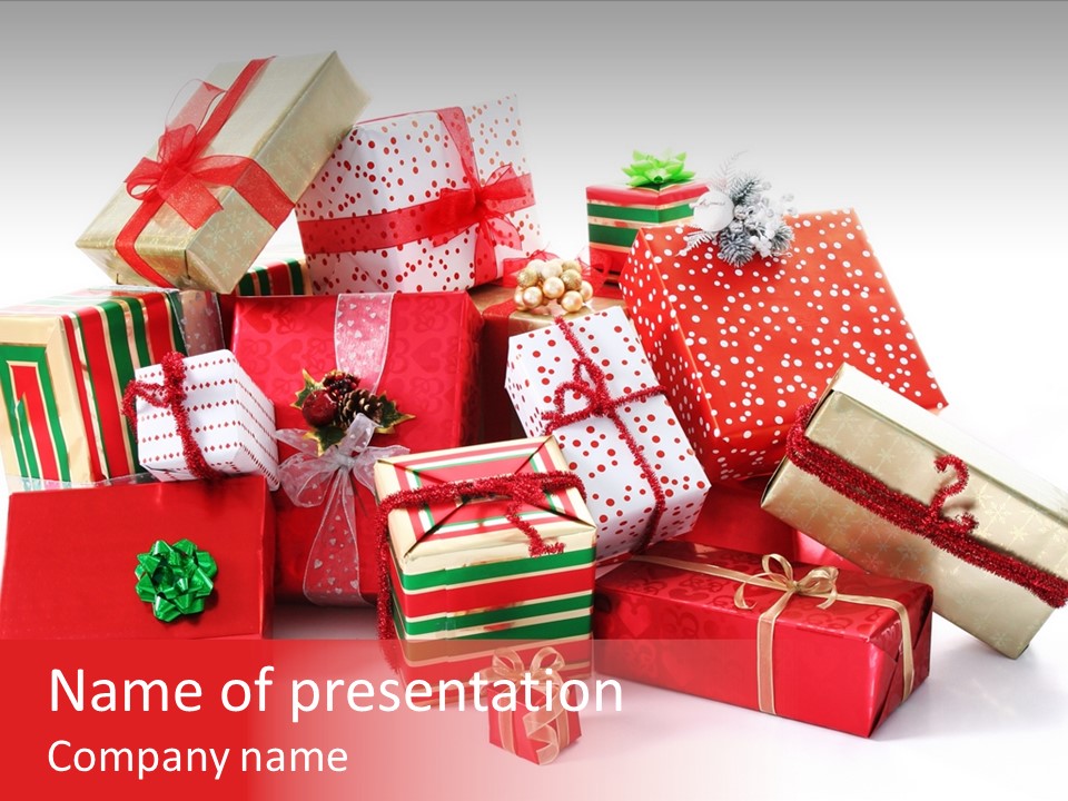 Christmas Gifts PowerPoint Template