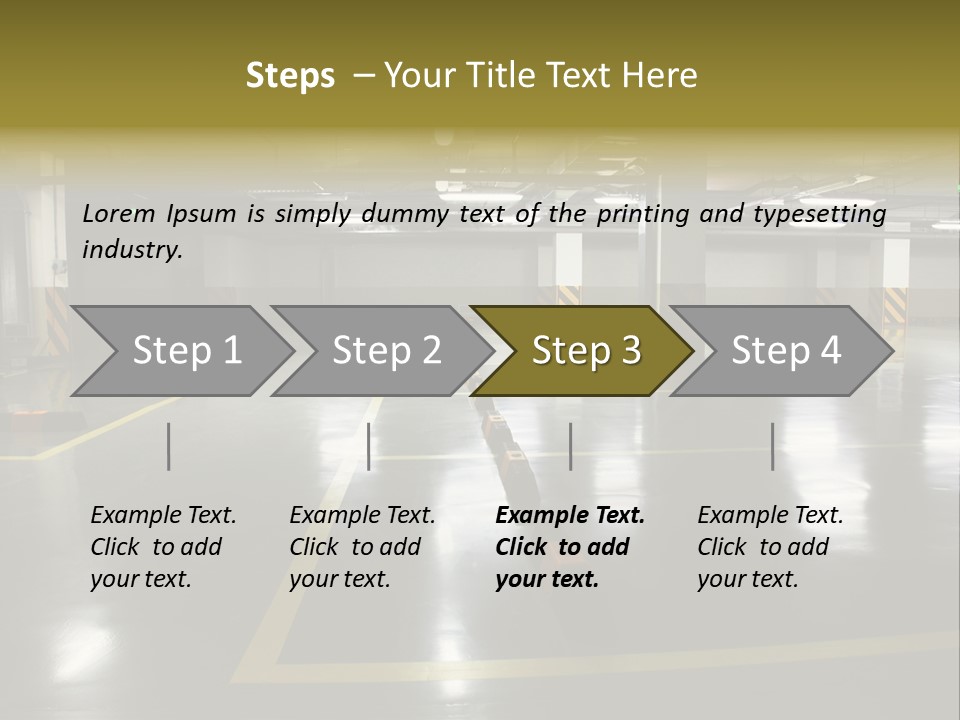 Parking Underground PowerPoint Template